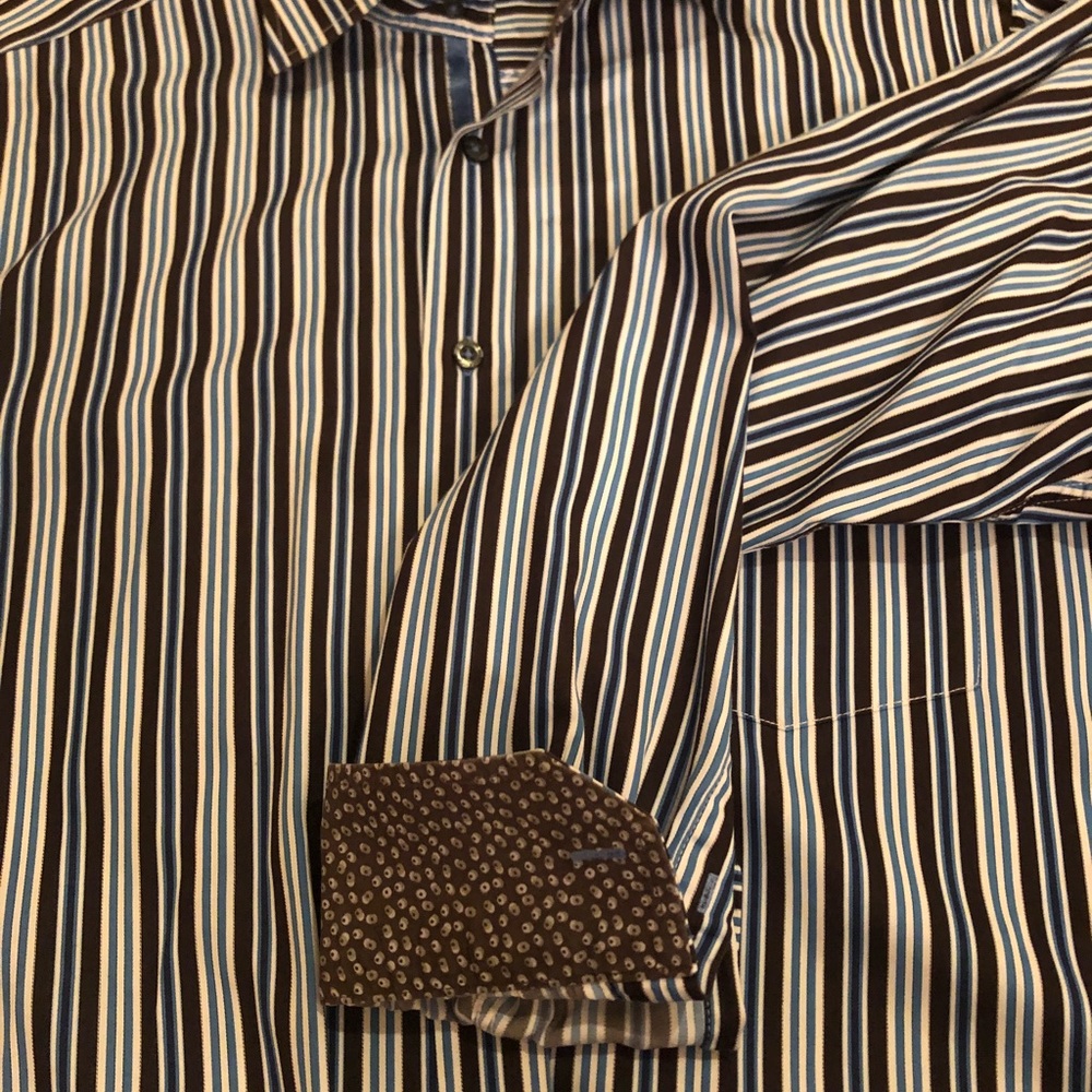 Bugatachi Multi Color long sleeev dress shirt